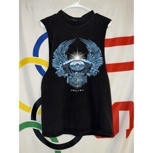 Harley Davidson T Shirt Medium 90s Sleeveless Cut Off Biker Motorcycles